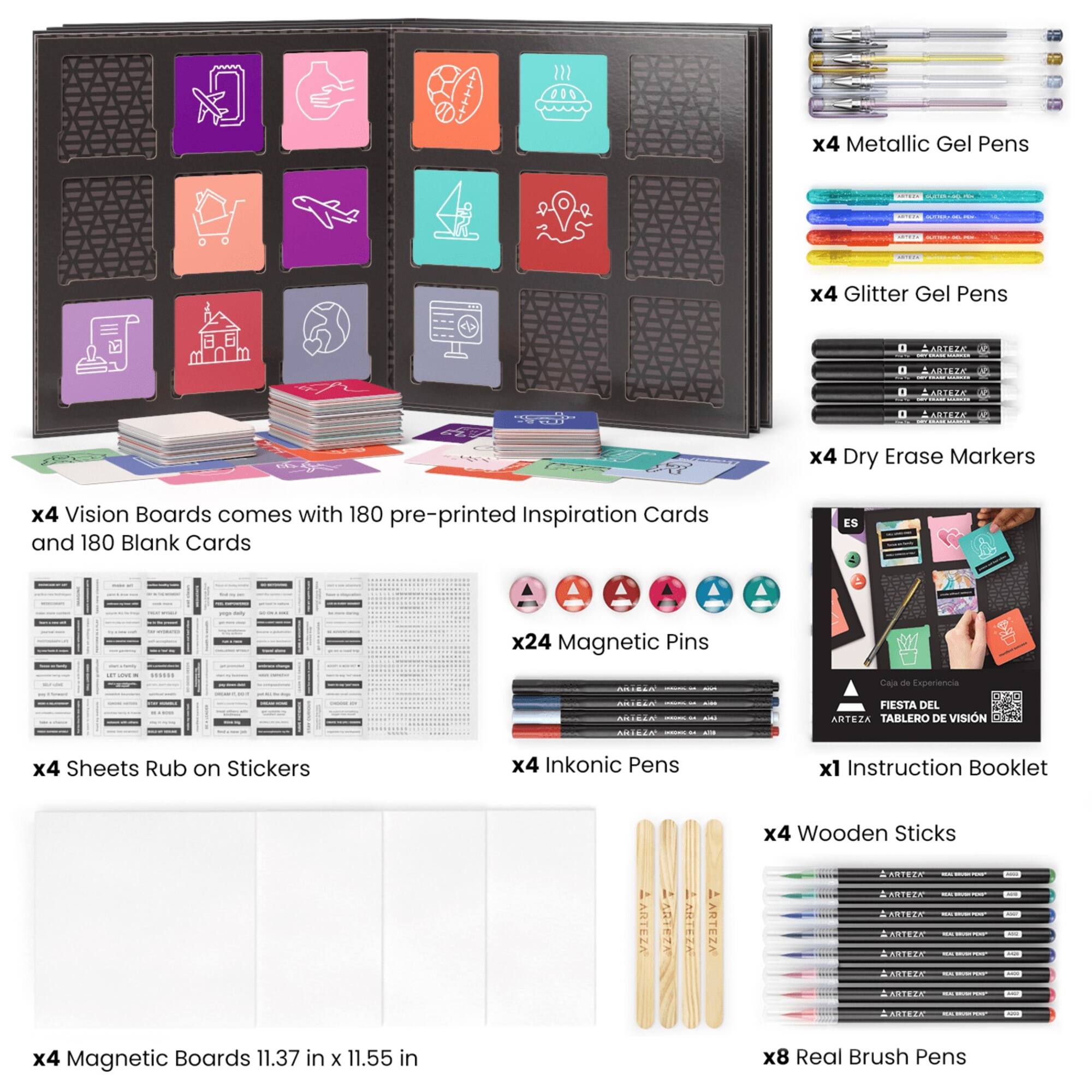 Arteza® Experience Box 425 Piece Vision Board Party Kit